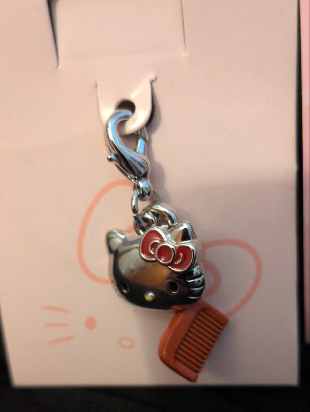 Hello Kitty Trio Charm Set — Pink, Red & White Cat Charms-3! - Picture 2 of 5